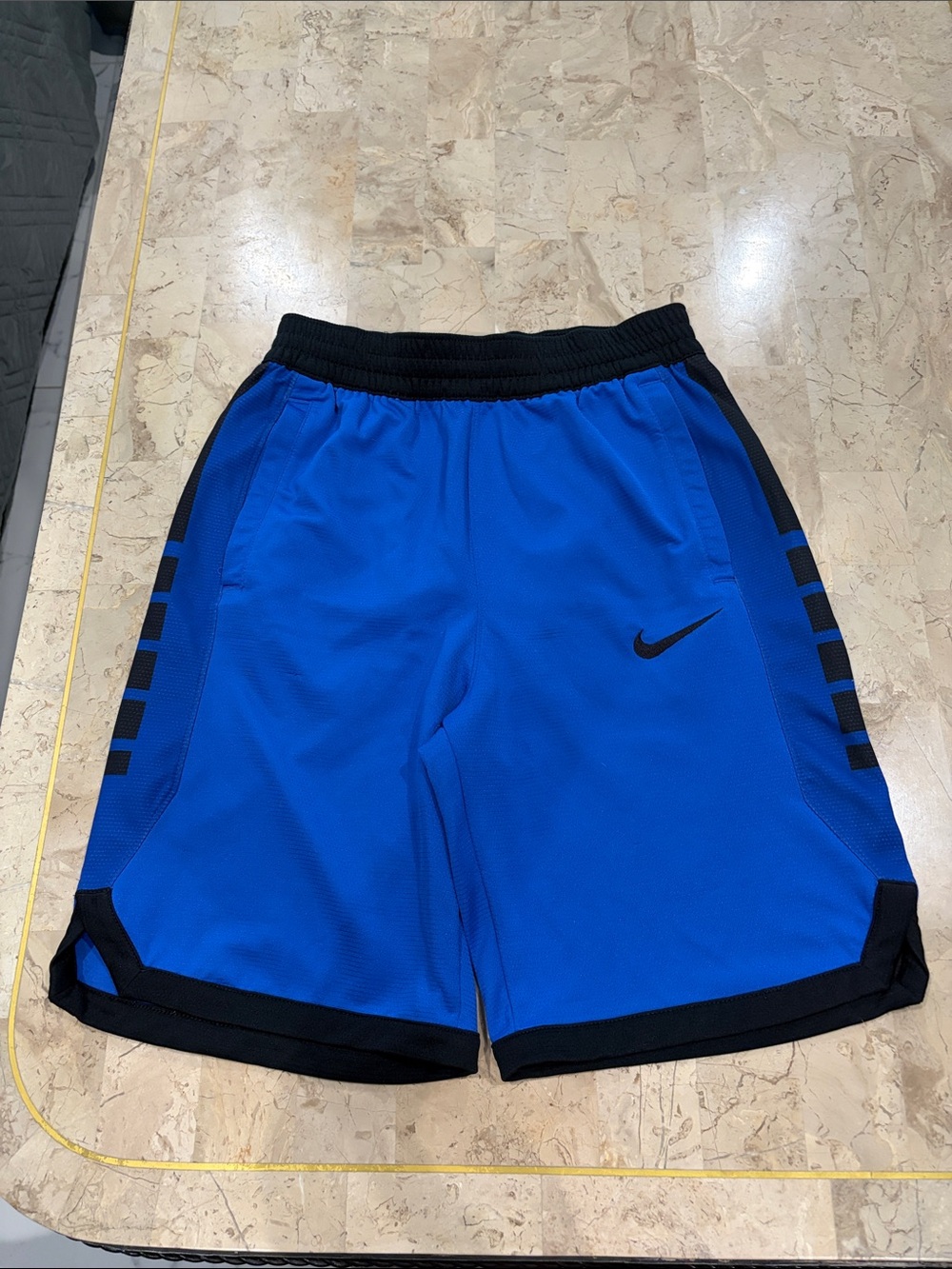 Nike Blue Athletic Shorts with Black Trim